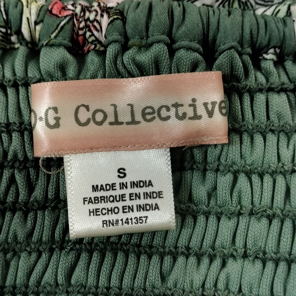 Bog Collective Floral Ruched Corset Tank Top Womens Small - Picture 5 of 7